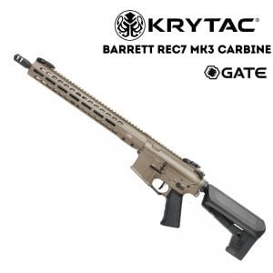Krytac Barrett REC7 MK3 GATE CARBINE FDE Airsoft AEG Tüfek TAN Çöl Rengi
