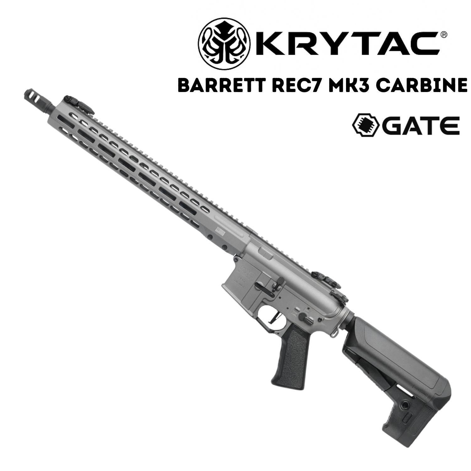 Krytac Barrett REC7 MK3 GATE CARBINE TUNGSTEN Airsoft AEG Tüfek