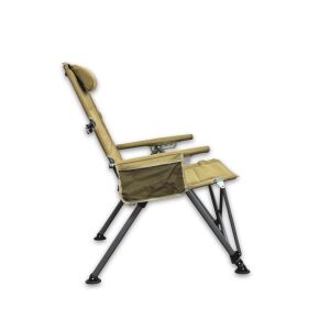 Windcamp Katlanır Kamp Sandalyesi Premium - Sırt Ayarlanabilir - Bej