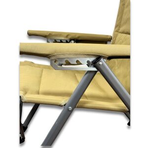 Windcamp Katlanır Kamp Sandalyesi Premium - Sırt Ayarlanabilir - Bej