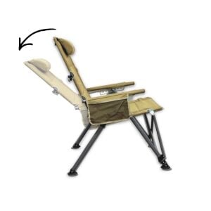 Windcamp Katlanır Kamp Sandalyesi Premium - Sırt Ayarlanabilir - Bej