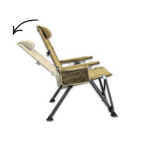 Windcamp Katlanır Kamp Sandalyesi Premium - Sırt Ayarlanabilir - Bej