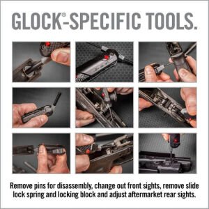 REAL AVID 4-In-1 Tool™ For Glock* Push Buton specific tools.