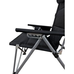 Windcamp Katlanır Kamp Sandalyesi Premium - Sırt Ayarlanabilir - Siyah