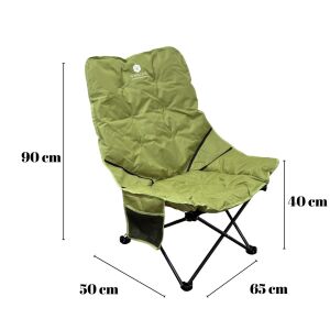 Windcamp Katlanır Kamp Sandalyesi (Bel Korunaklı) - Yeşil