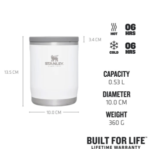 Stanley 0.53L Adventure To-Go Yemek Termosu - Beyaz