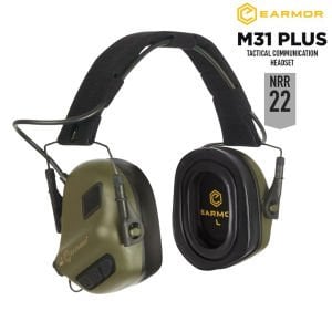 Opsmen Earmor M31 Plus Yeşil (Foliage Green) Elektronik Atış Kulaklığı