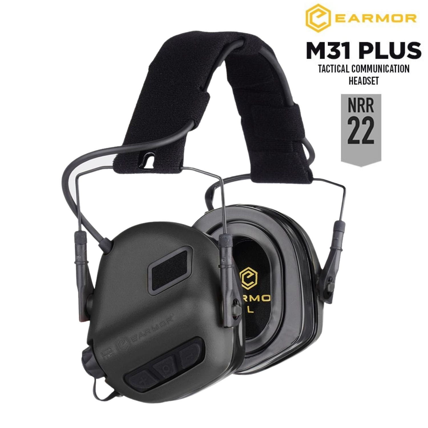 Opsmen Earmor M31 Plus Siyah (Black) Elektronik Atış Kulaklığı