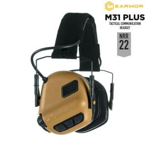 Opsmen Earmor M31 Plus Kahverengi (Cayote Brown) Elektronik Atış Kulaklığı