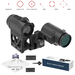 Vector Optics Scrapper 1x25 MRT Red Dot & Paragon 3x Magnifier Entegre Tek Parça Picatinny Montaj SET
