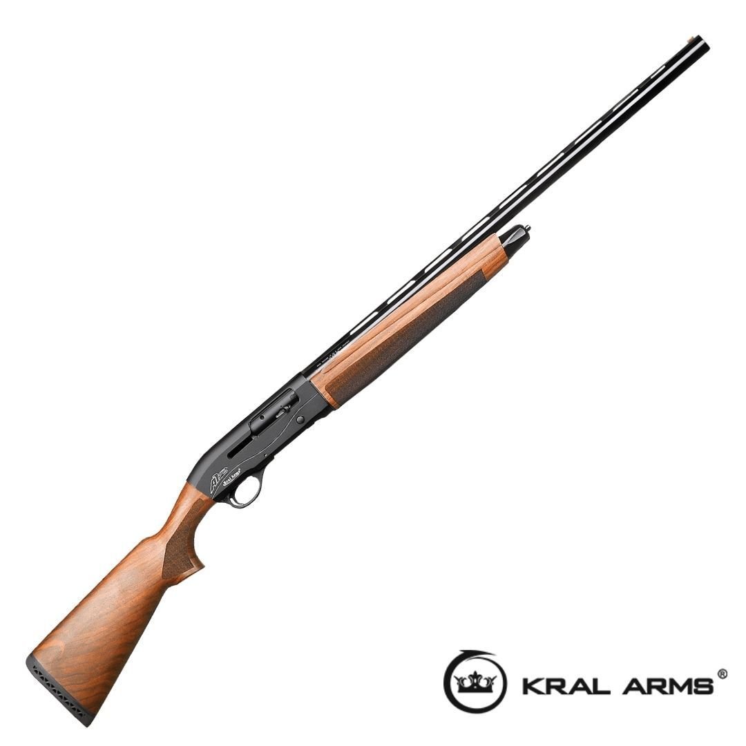 Kral Arms A12 Magnum Ahşap Parlak Kundak Yarı Otomatik Av Tüfeği