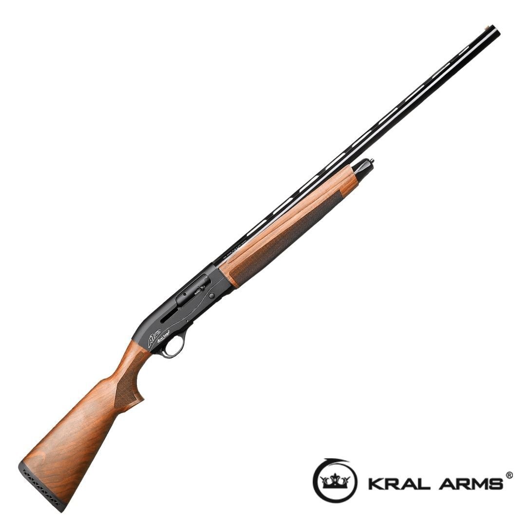 Kral Arms A12 Magnum Ahşap Parlak Kundak Yarı Otomatik Av Tüfeği