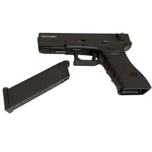 Kjw Glock 18 G18 Siyah + Green Gas + 0.20gr BB + Taşıma Çantası + Atış Gözlüğü