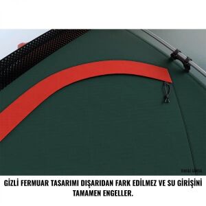 HUSKY Flame Tek Kişilik Çadır (Kırmızı)