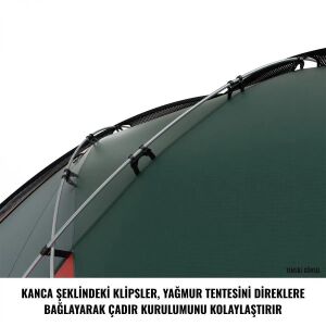 HUSKY Flame 2 Kişilik Çadır (Kırmızı)