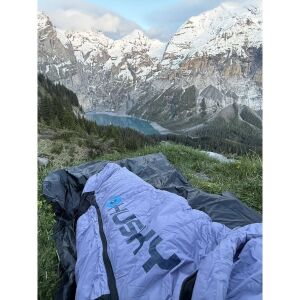 HUSKY Dinis Ladies -10C Kuş Tüyü Uyku Tulumu (Mavi/Pembe)