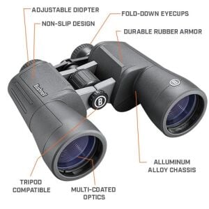 Bushnell PowerView 2 20x50 Metal Gövde Tripod Uyumlu El Dürbünü