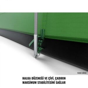 HUSKY Caravan 17 5 Kişilik Çadır (Yeşil)