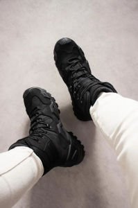 Single Sword Hakiki Deri Su Geçirmez Erkek&Kadın Taktik Askeri Bot 40 - Siyah