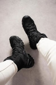 Single Sword Hakiki Deri Su Geçirmez Erkek&Kadın Taktik Askeri Bot 42 - Siyah