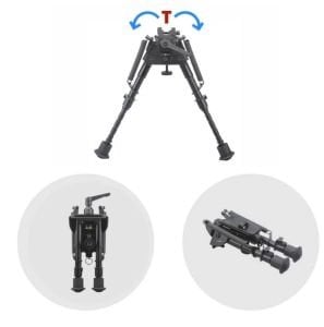 HAREKETLİ HARRIS TİPİ BIPOD AYAK 6''