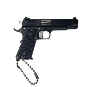 Colt 1911 Siyah Tabanca Gerçekçi Sökülebilir ve Kurulabilir Metal Anahtarlık