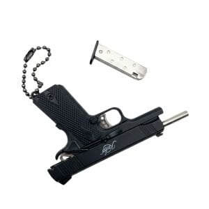 Colt 1911 Siyah Tabanca Gerçekçi Sökülebilir ve Kurulabilir Metal Anahtarlık