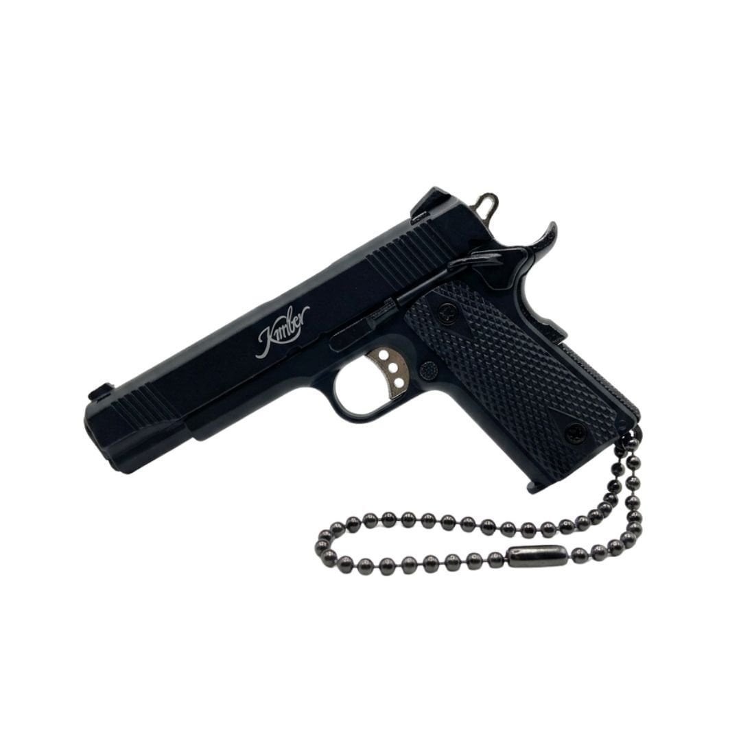 Colt 1911 Siyah Tabanca Gerçekçi Sökülebilir ve Kurulabilir Metal Anahtarlık