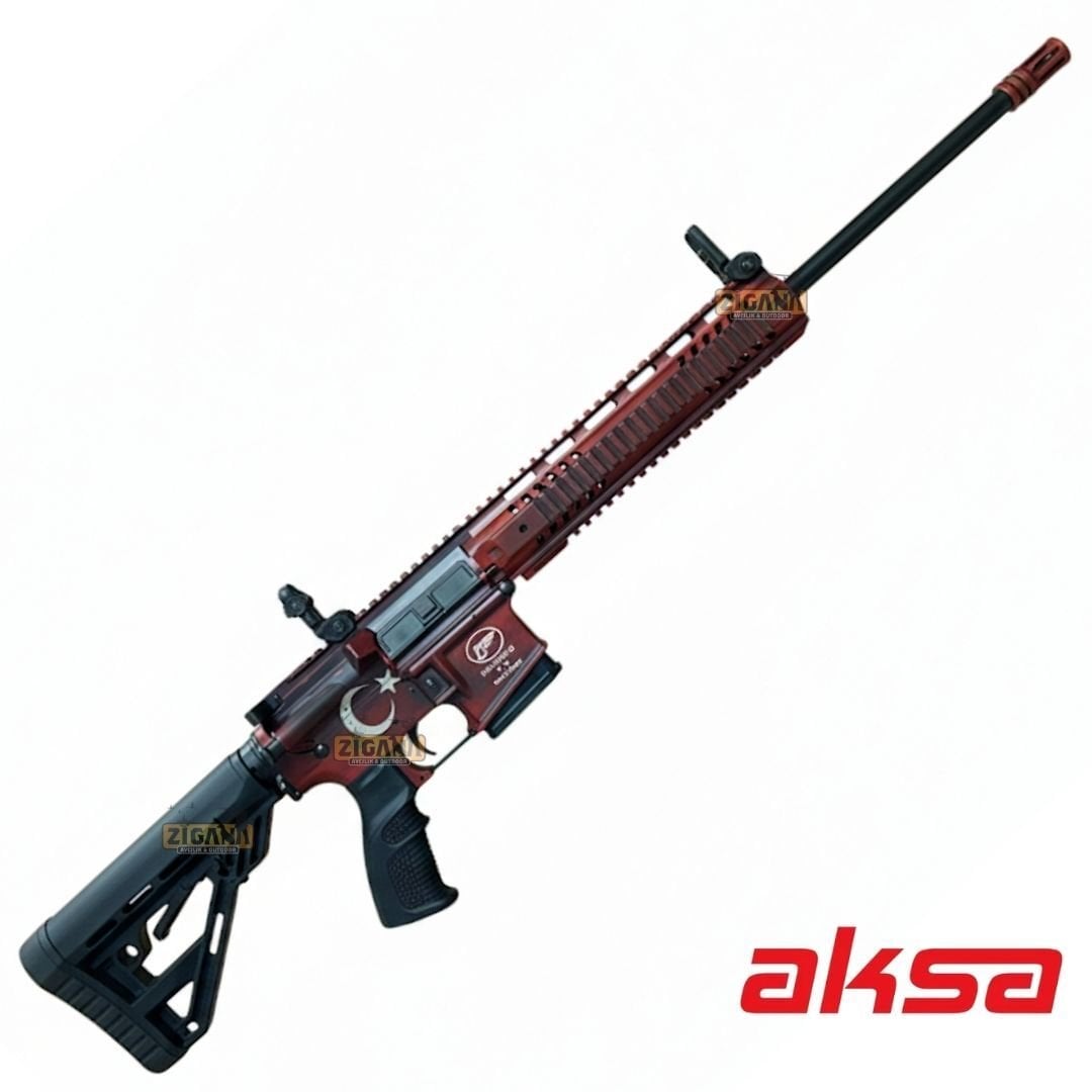 Aksa Crossfire T-14  36 Kalibre Türk Bayrak Desenli Şarjörlü Otomatik Av Tüfeği