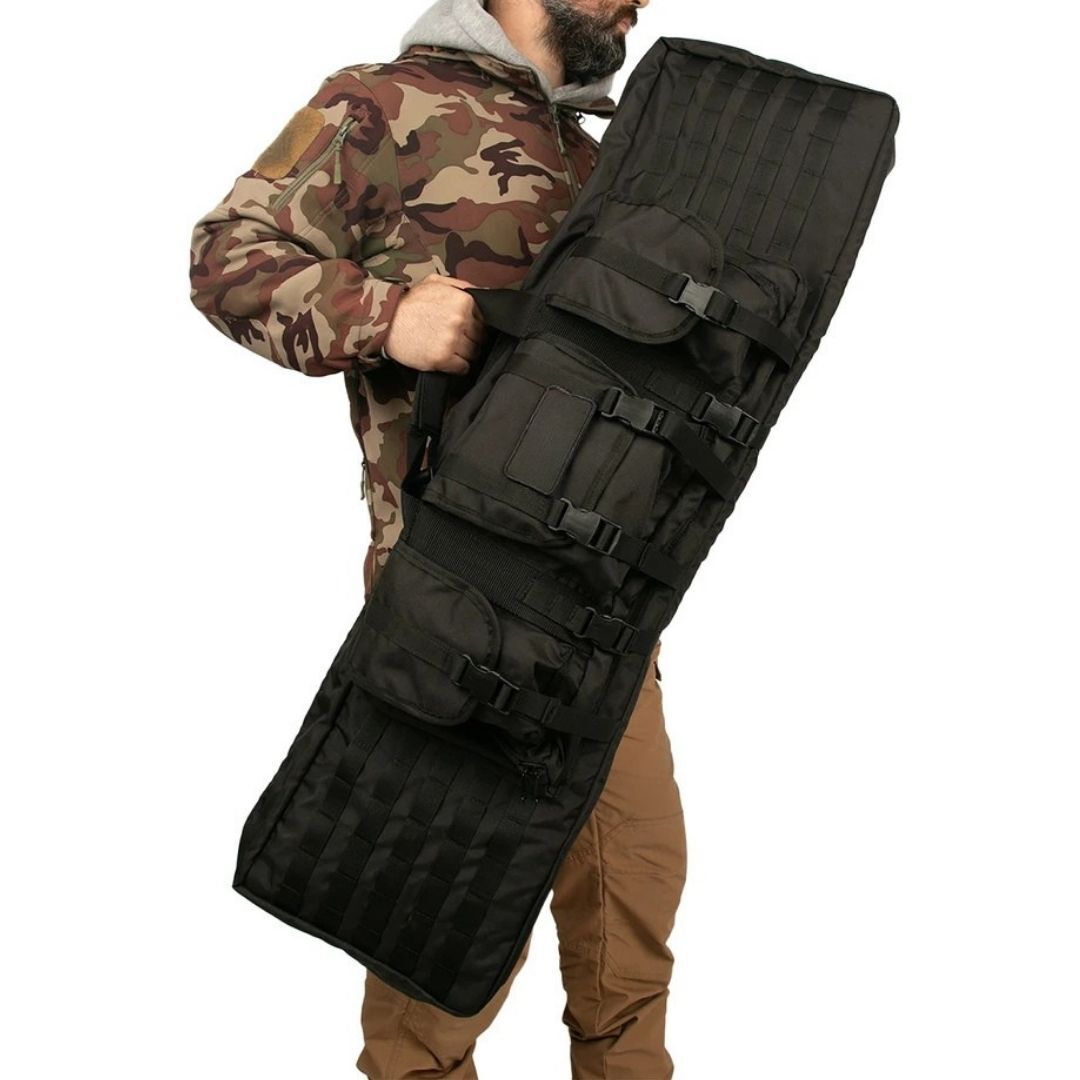 Tactical Point Çift Tüfek Taşıma Çantası Standart Siyah - 110 Cm