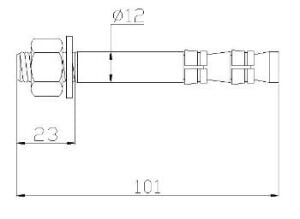 CLIMBING TECHNOLOGY  BOLT VIDASI 12MM