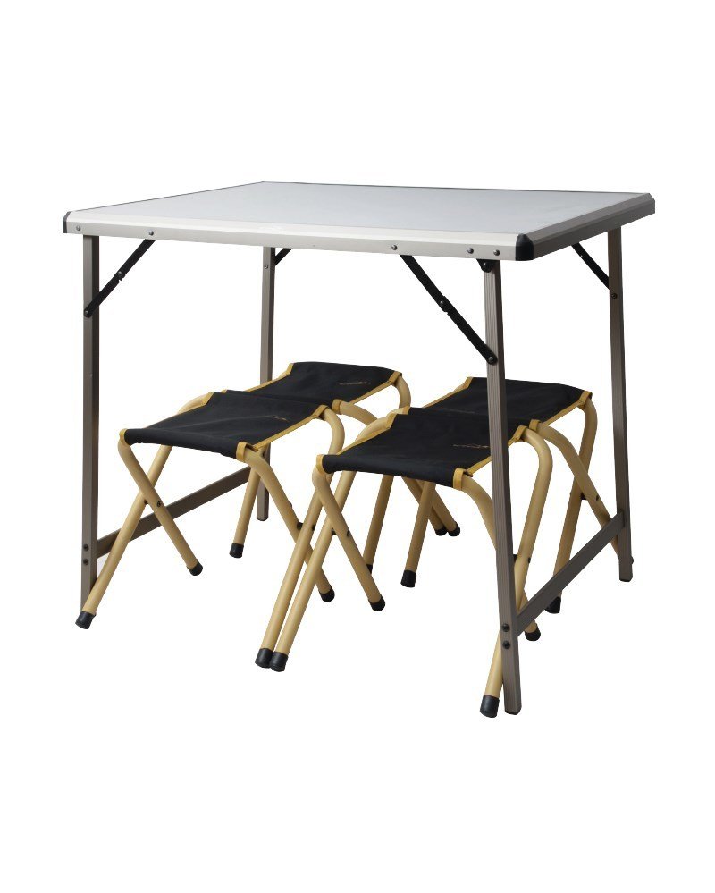 Nurgaz Campout Katlanır Masa Tabure Seti