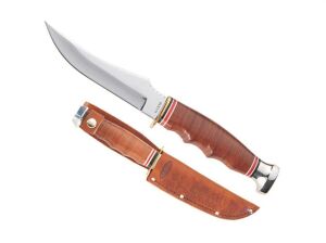 KA-BAR Skinner Deri Kabza Av Bıçağı