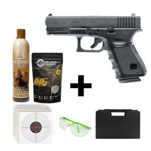 UMAREX Glock 19 Gen3 + Green Gas + 1 Kg BB + Taşıma Çantası + Atış Gözlüğü