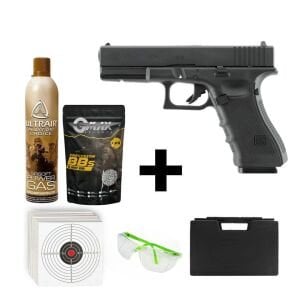 UMAREX Glock 17 Gen4 + Green Gas + 1 Kg BB + Taşıma Çantası + Atış Gözlüğü