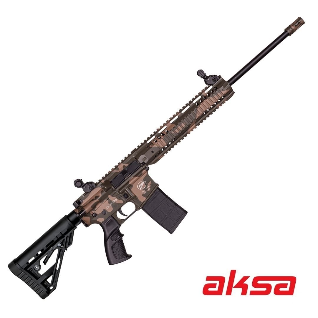 Aksa Crossfire T-14 Kamuflaj Uzun El Kundaklı 36 Kalibre Şarjörlü