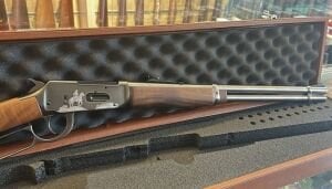 Haniç 36 Cal Lever Action Av Tüfeği – Çelik Kasa, Gümüş İşlemeli Gravür