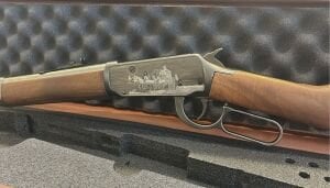 Haniç 36 Cal Lever Action Av Tüfeği – Çelik Kasa, Gümüş İşlemeli Gravür