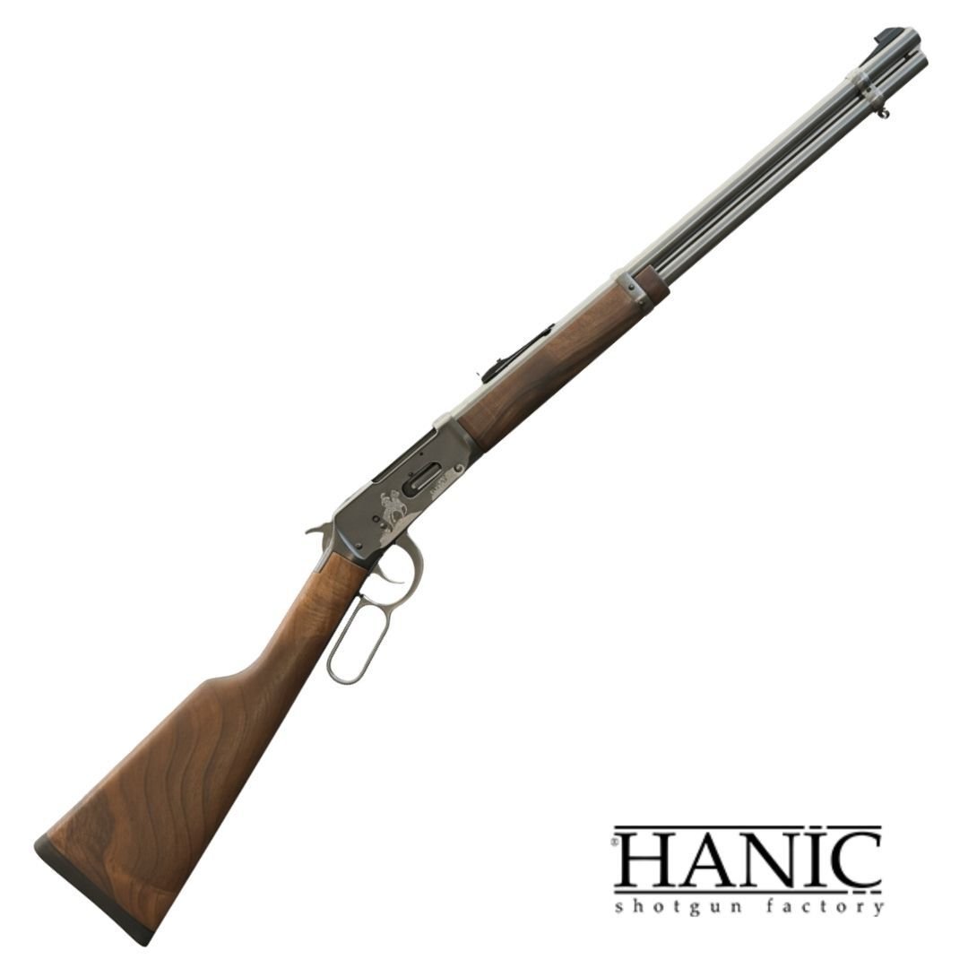 Haniç 36 Cal Lever Action Av Tüfeği – Çelik Kasa, Gümüş İşlemeli Gravür