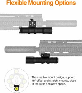 TOUGHSOUL Mlok Picatinny Taktik El Feneri 1250 Lümen