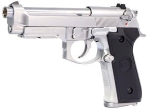 We Beretta M9A1 Rail Silver Full Auto GBB Airsoft Tabanca
