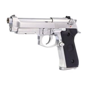 We Beretta M9A1 Rail Silver  + Green Gas + 1 Kg BB + Taşıma Çantası + Atış Gözlüğü