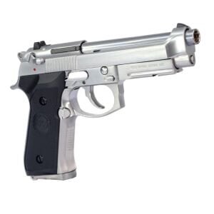 We Beretta M9A1 Rail Silver  + Green Gas + 1 Kg BB + Taşıma Çantası + Atış Gözlüğü