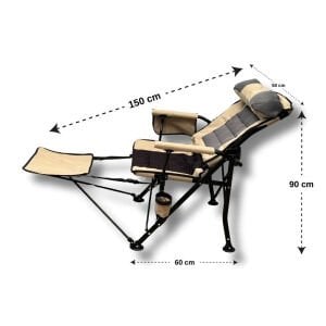 WINDCAMP KATLANIR KAMP SANDALYESİ COMFORT - BEJ