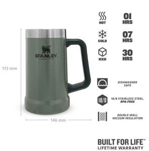 Stanley Adventure Vakumlu Termos Bardak 0.70 Lt 0,70 LT - Yeşil