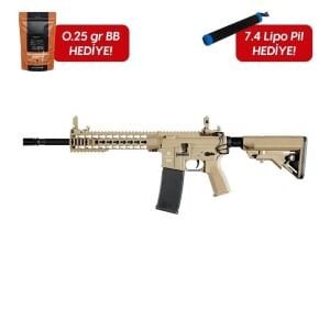 Evolution Recon Superlite Carbontech Tan Airsoft Tüfeği + 7.4v LiPo Pil