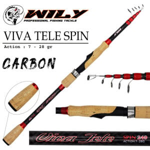 Wily Viva Tele 2.40m 7-28 gr Spin Kamış