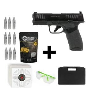 Asg Hellcat Pro Siyah + Co2 Gas + 0.20gr BB + Taşıma Çantası + Atış Gözlüğü