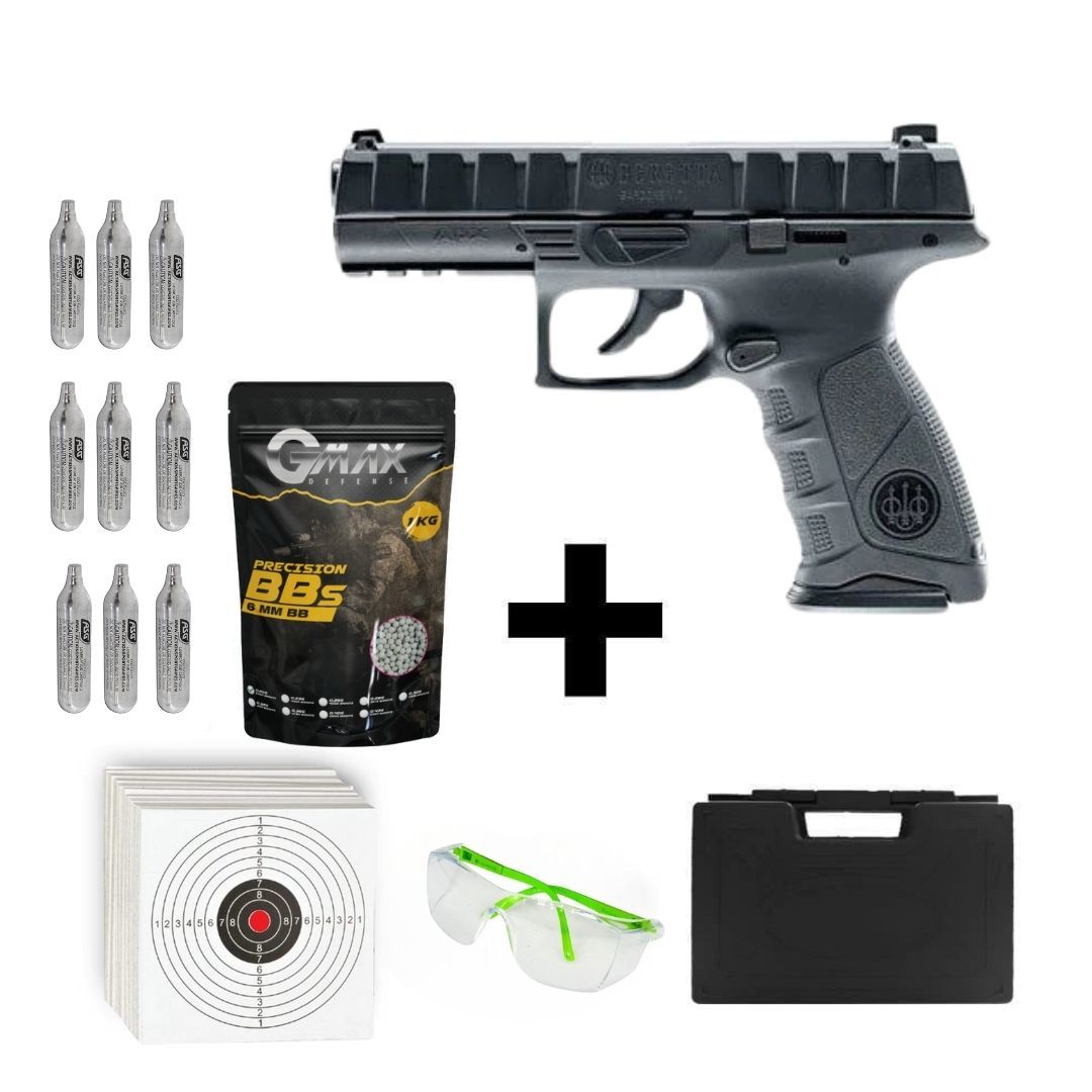 UMAREX Beretta APX 160 + Co2 Gas + 0.20gr BB + Taşıma Çantası + Atış Gözlüğü