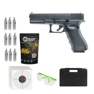 UMAREX Glock 17 Gen4 + Co2 Gas + 0.20gr BB + Taşıma Çantası + Atış Gözlüğü